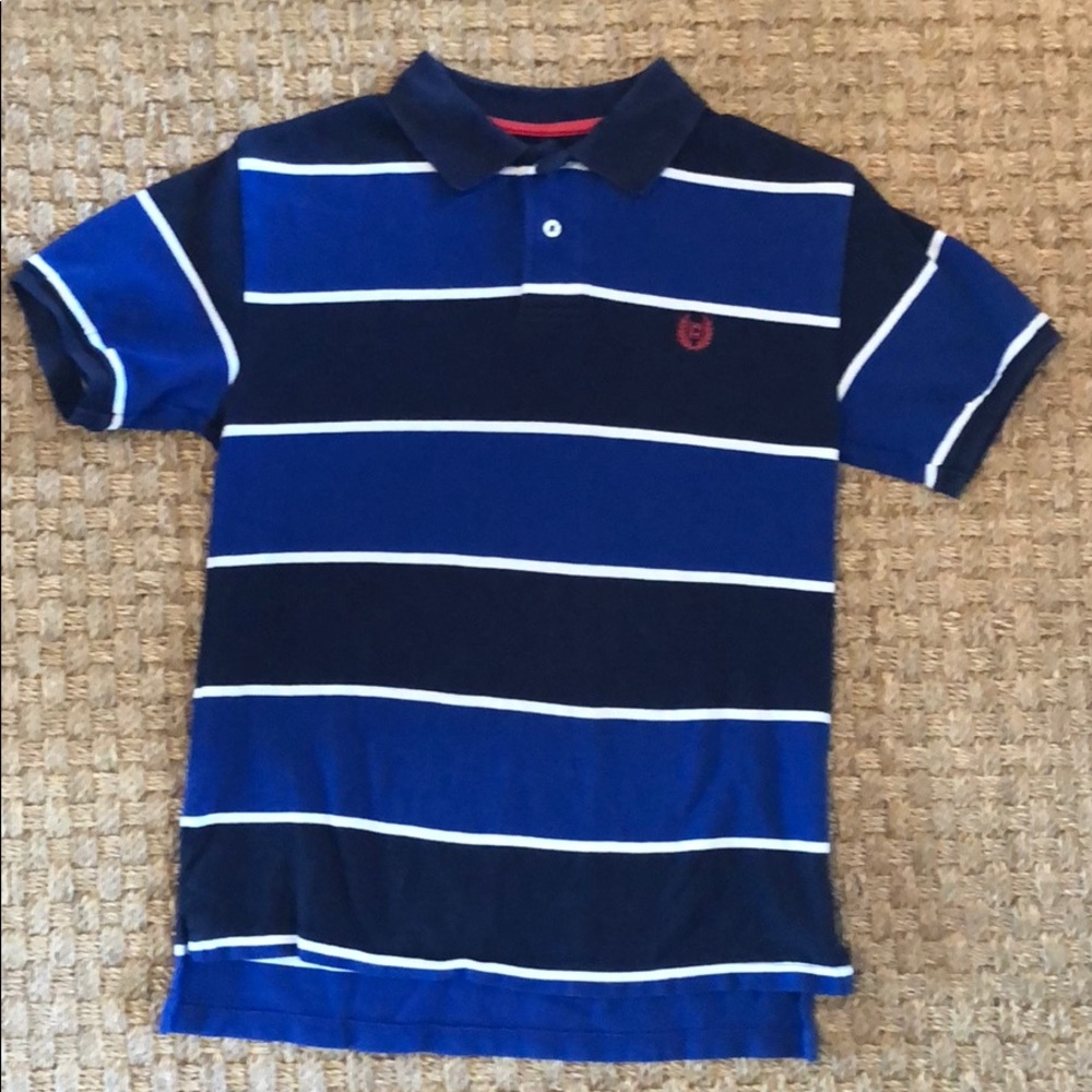 Chaps Polo blue short sleeve shirt